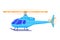 Air transport, modern helicopter, fast vehicle for air travel, design cartoon style vector illustration, isolated on