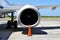 Air transportation: Jet engine detail