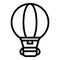 Air travel balloon icon outline vector. Walk ecotourism