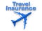 Air travel insurance concept