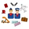 Air travel and service icons