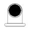 Air vent vector illustration icon conditioning outline. Ventilation equipment conditioner wind and fan system isolated white line