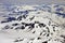 Air view of snow mountains, Alaska