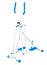 Air walking sport exercise tool isolated