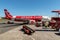 Airasia Aircraft waiting at the Manila airport, Metro Manila, Philippines, Nov 14, 2018