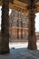 Airavatesvara Temple seen through the west cloister, Darasuram, Tamil Nadu