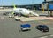 AirBaltic Aircraft preparation for departure in the Riga International Airport.