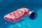 Airbed and Water Ball in Swimming Pool