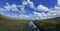 Airboat trails in the Florida Everglades