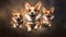 Airborne Treats Playful Pembroke Welsh Corgi Dogs Leap for Delights. Generative AI