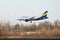 The Airbus A319-111 VP-BNB) airlines Donavia before landing in Pulkovo airport