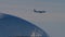 Airbus A320 airliner on final approach to Sochi flying over Sochi Olympic Park.