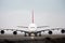 Airbus A380 Airliner in front view