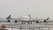 Airbus A380 waiting for de-icing