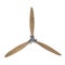 Aircraft engine wooden propeller