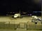 Aircraft at Gibraltar airport at night