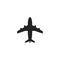 Aircraft Glyph Vector Icon, Symbol or Logo.