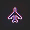 Aircraft glytch icon. Simple thin line, outline vector of web icons for ui and ux, website or mobile application