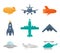 Aircraft Icons Flat