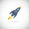 Aircraft icons space rocket