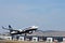 An aircraft just lifting off from Spain\'s Alicante airport