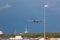 Aircraft landing in a thunderstorm