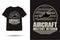 Aircraft military veteran silhouette t shirt design