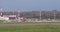 Aircraft Move in a Synchronized Formation on the Runway on a Sunny Day