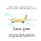 Aircraft Plane Hand Draw Color Icon