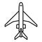 Aircraft repair body icon, outline style