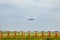 Aircraft on runway approach at East Midlands Airport.