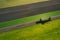 Aircraft shadow through the plane window