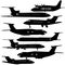 aircraft silhouettes