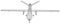 Aircraft unmanned Predator military drone. Vector created of 3d, Wire-frame. EPS10 format