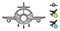 Aircraft Web Vector Mesh Illustration