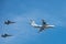 The aircraft weeds parade of a victory in Moscow