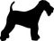 Airedale Terrier silhouette black