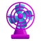 Airflow ventilator icon, cartoon style