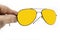 Airforce sun glasses on a white background