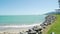 Airlie beach in the summer on a hot sunny day, Australia, panning shot