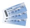 Airline boarding pass tickets