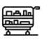 Airline catering icon, outline style