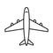 Airline Half Glyph Style vector icon which can easily modify or edit