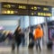 Airline Passengers in an Airport