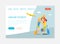 Airline Tickets Service, Flight Tickets Booking Banner, Landing Page Template Vector Illustration