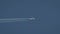 Airliner at cruising altitude