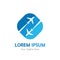 Airlines, travel or logistics company`s vector logo, icon, symbol