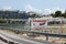 Airoport sign on Princess Juliana International Airport fence