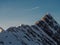 Airplane above Tuxer Joch peak