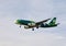 A airplane of Aer Lingus airlines flying in the sky